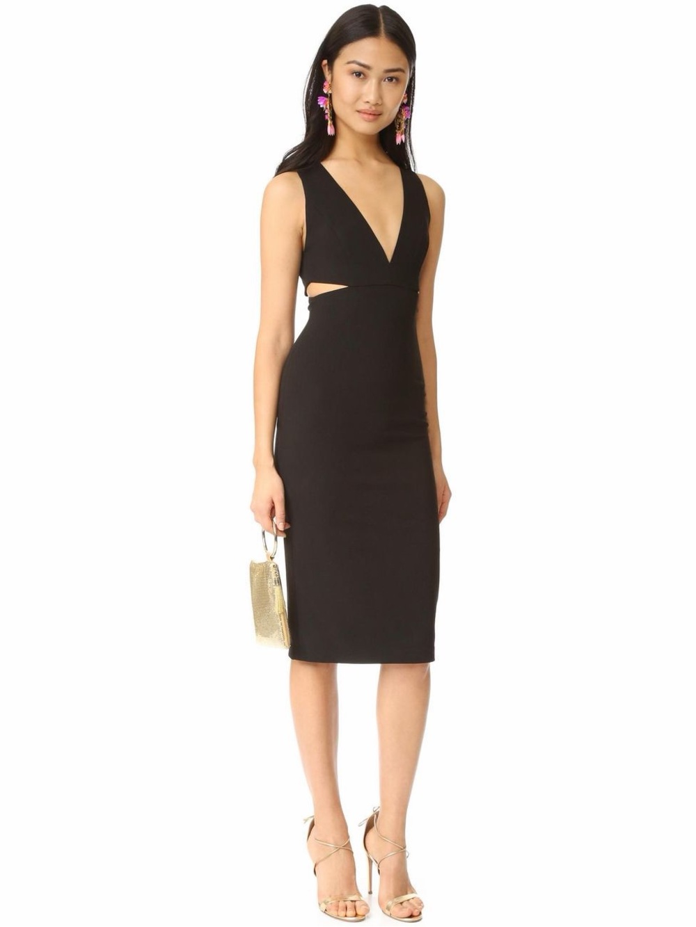 NWT Alice + Olivia | Riki Cutout Sheath Dress, size 6